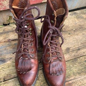 Vintage leather Durango Roper Boots